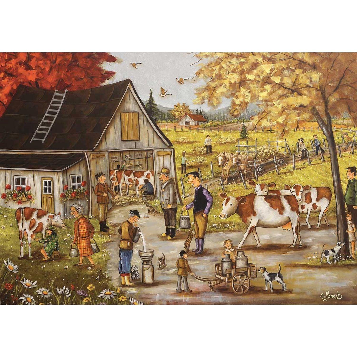 Trefl - Genest - Family Farm (500-Piece Puzzle)