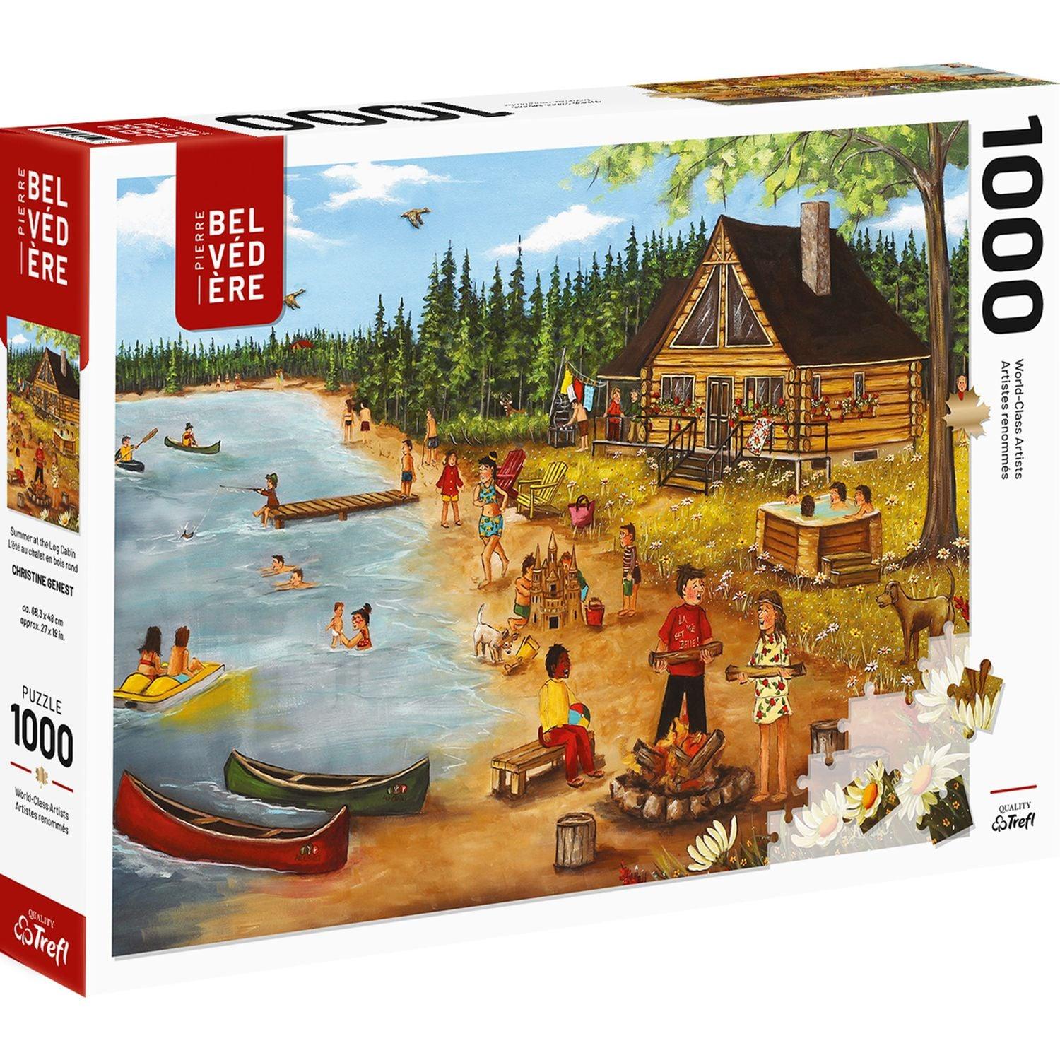 Trefl - Genest - Summer At The Log Cabin (1000-Piece Puzzle)