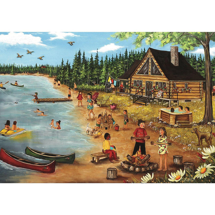Trefl - Genest - Summer At The Log Cabin (1000-Piece Puzzle)