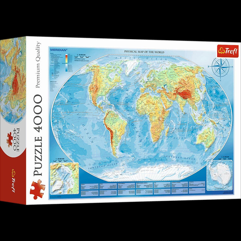 Trefl - Large Map of The World (4000-Piece Puzzle)