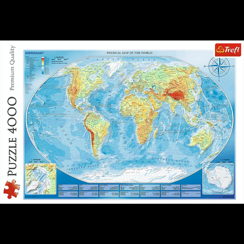 Trefl - Large Map of The World (4000-Piece Puzzle)