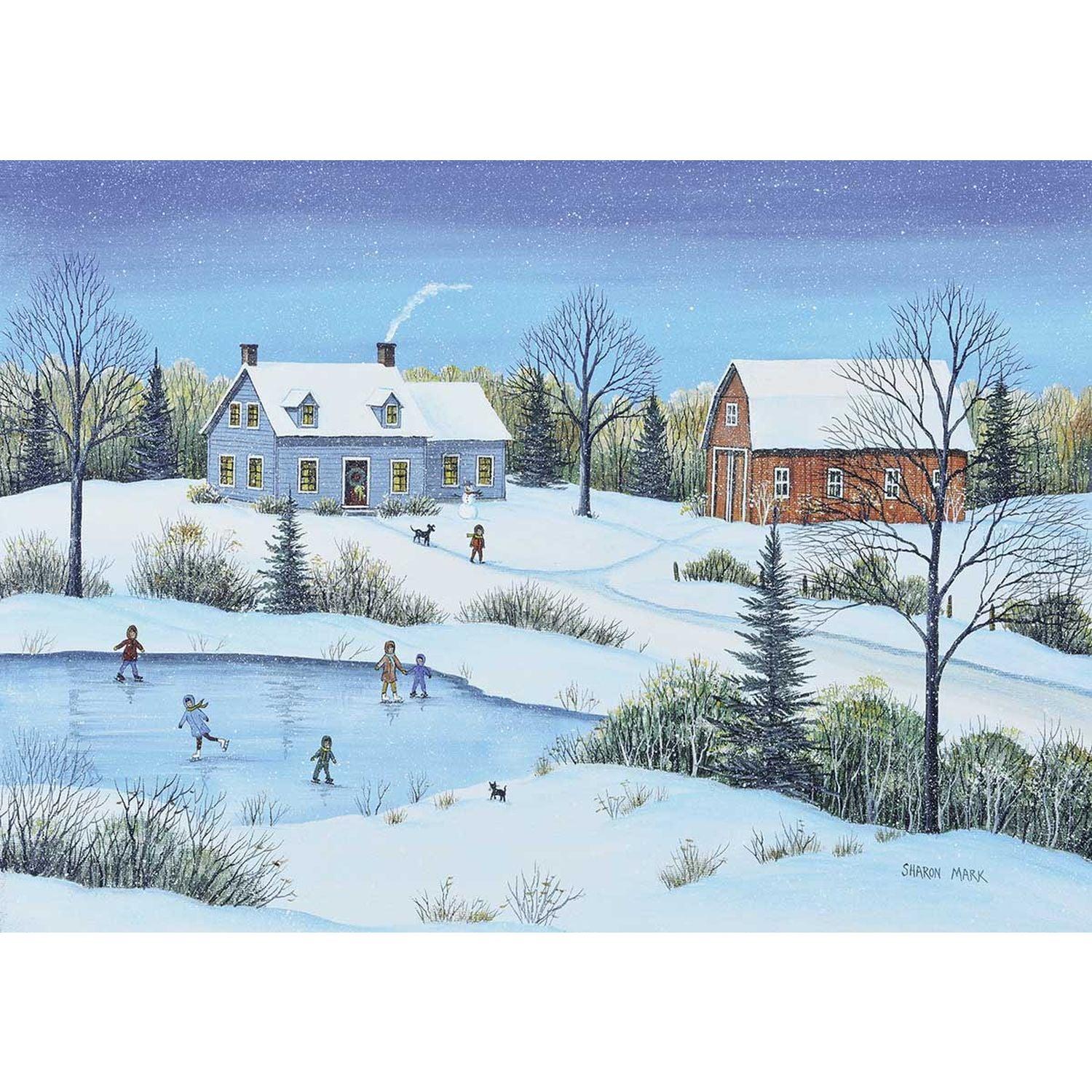 Trefl - Mark - Snowfall At Dusk (1000-Piece Puzzle)
