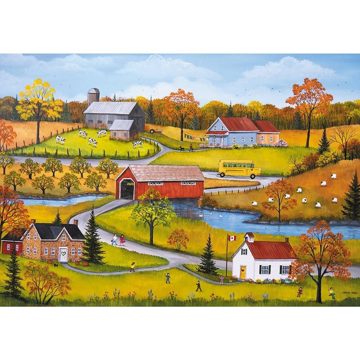 Trefl - Mark - The Yellow Bus (1000-Piece Puzzle)
