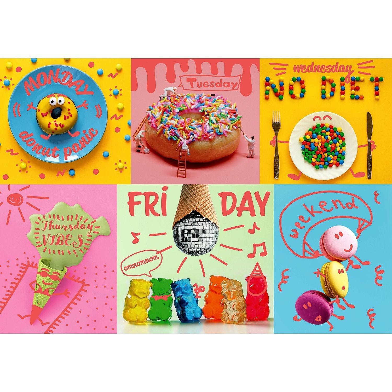 Trefl - Neon - Sweet Week (1000-Piece Puzzle)