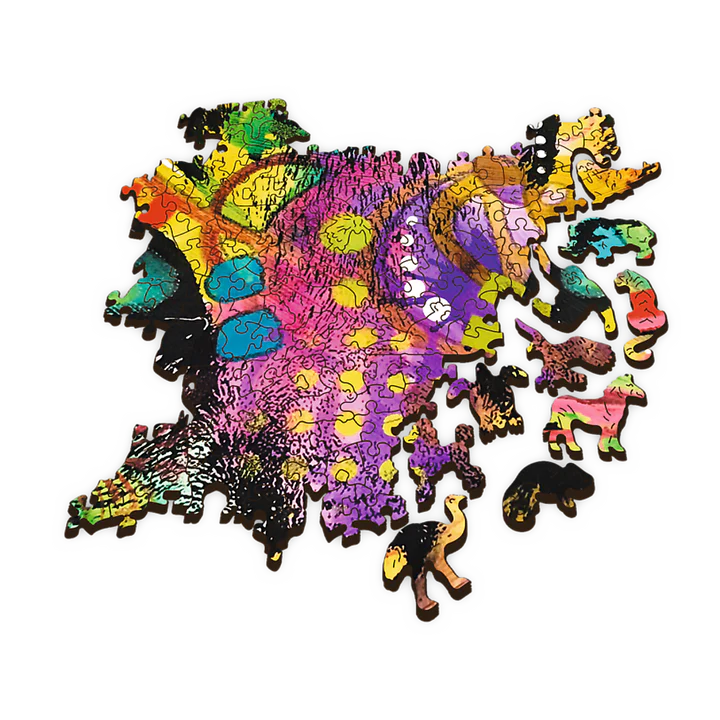Trefl - Puzzle - Colorful Cat - Wooden - 1000Pc