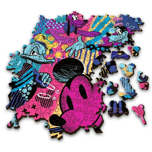Trefl - Puzzle - Disney Mickey Mouse - Woodcraft - 500Pc