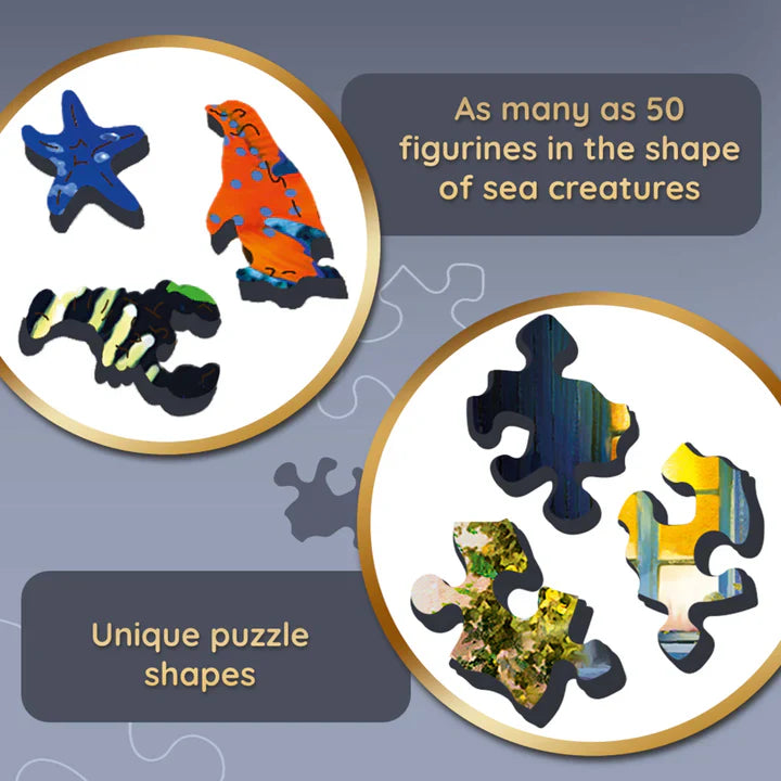 Trefl - Puzzle - Sea Life - Wooden Puzzle - 500Pc