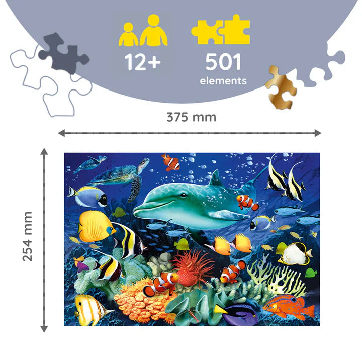 Trefl - Puzzle - Sea Life - Wooden Puzzle - 500Pc