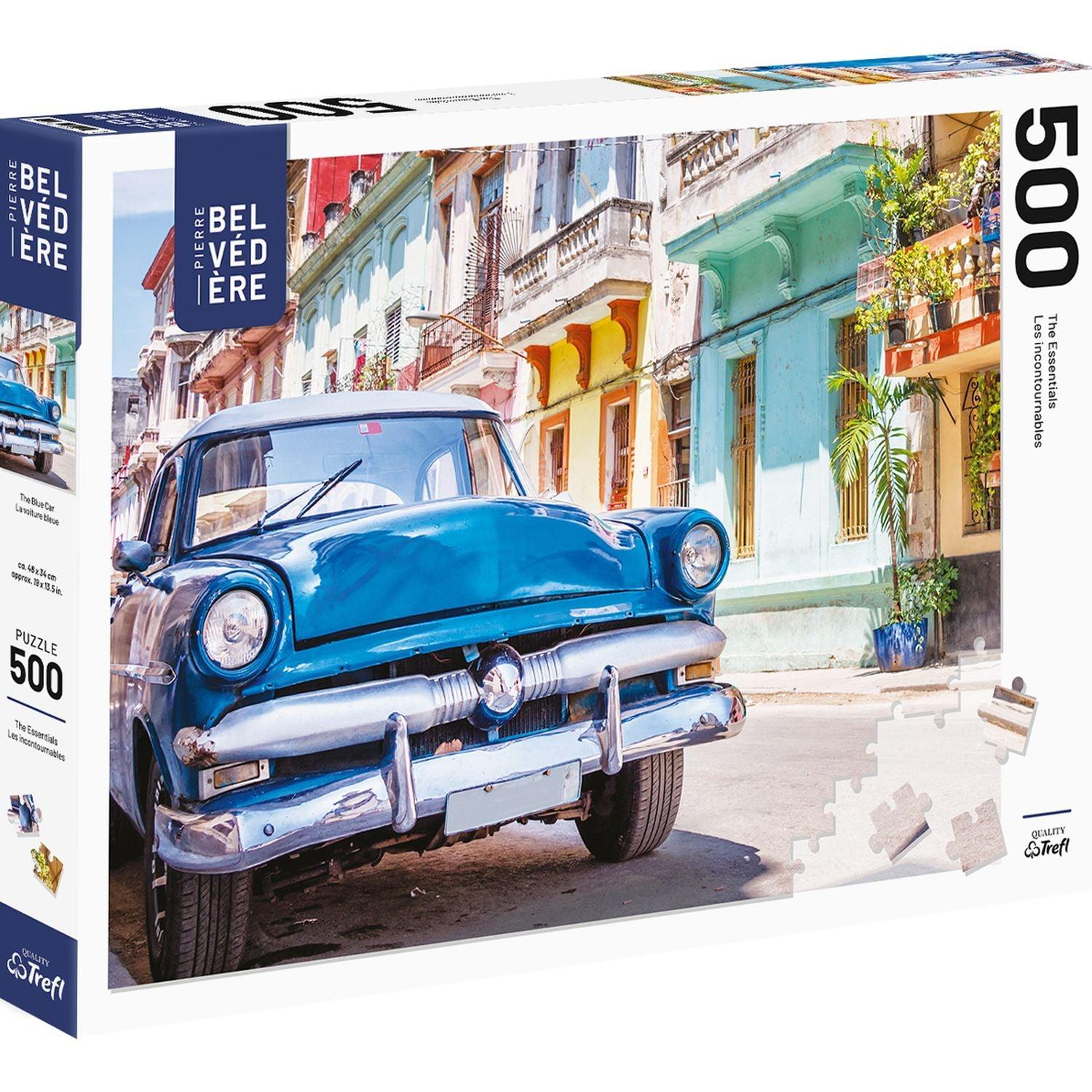 Trefl - La voiture bleue (puzzle de 500 pièces)