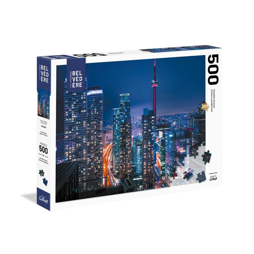 Trefl - Toronto At Night Ontario (500-Piece Puzzle)