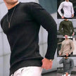 Trend Crew-neck Pullover Loose Knitted Long-sleeved Cotton Top