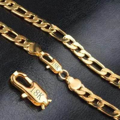Trend Necklace Silver Painted 18k gold 8MM