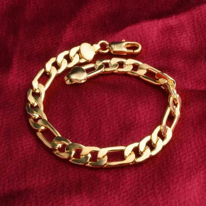 Trend Necklace Silver Painted 18k gold 8MM