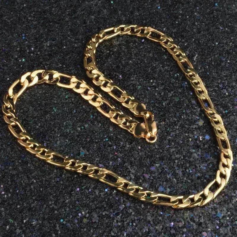 Trend Necklace Silver Painted 18k gold 8MM