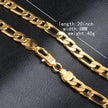 Trend Necklace Silver Painted 18k gold 8MM