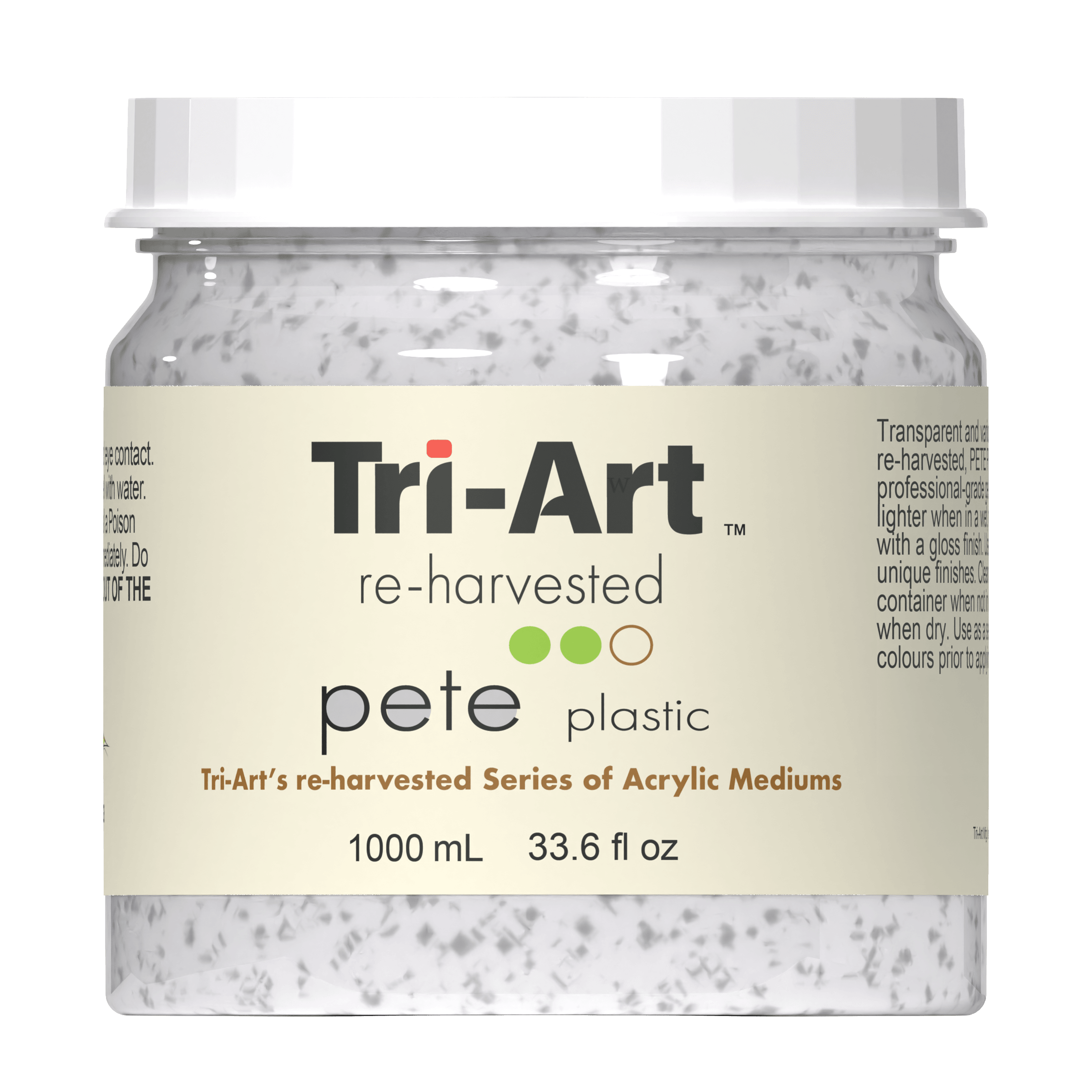 Tri-Art Mediums - Re-harvested Pete Plastic