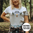 Geometric Lake Personalized T-shirt | Lake Shirt | Custom Clothing