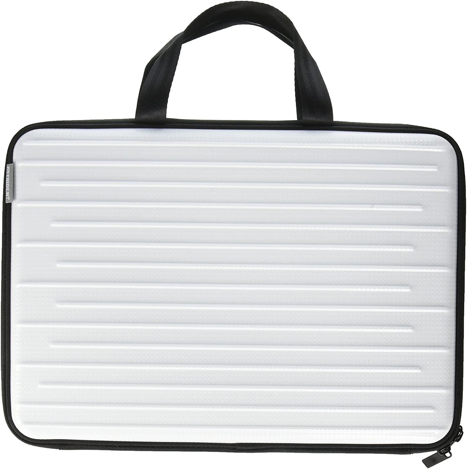 Trident - Laptop Case 13in Hard Shell Exterior White with Black Trim