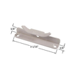 Truth Hardware Multi-Point Lock Keeper – Replacement Window Lock Keeper for Casement & Awning Windows (#:40970.92)