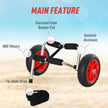 Soozier Rolling Kayak Cart Kayak Cart Dolly Transporter for Cleaning, Storing, & Maintenance with Aluminum Frame & Folding Design