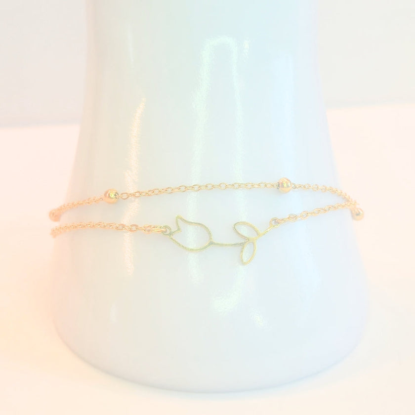 Tulip Anklet (Gold)