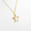 Golden Bohemian White Turtle | Necklace