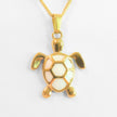 Golden Bohemian White Turtle | Necklace