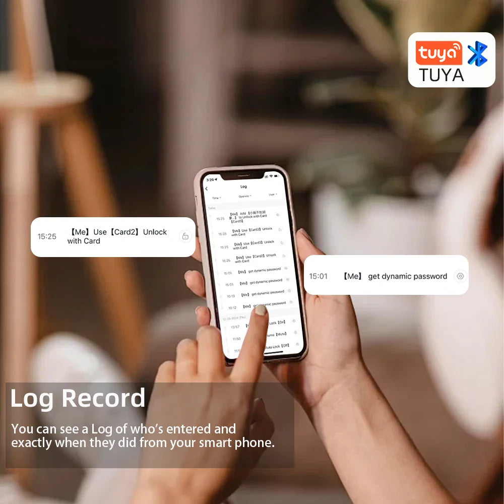 RAYKUBE G18 Tuya Smart Door Lock APP/Fingerprint/IC Card/Password Unlock