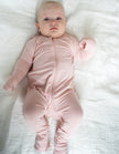 Bamboo 2-way Zipper Romper (Teatime Pink)