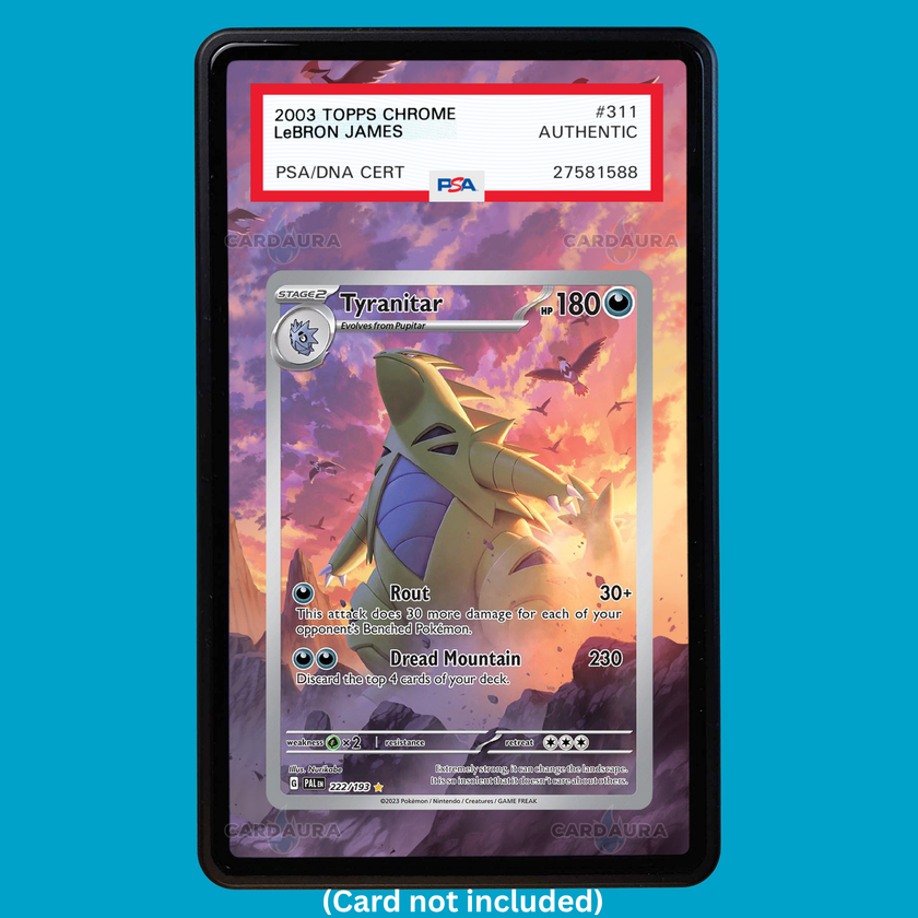 Tyranitar 222/193 Paldea Evolved (Graded) Display Case
