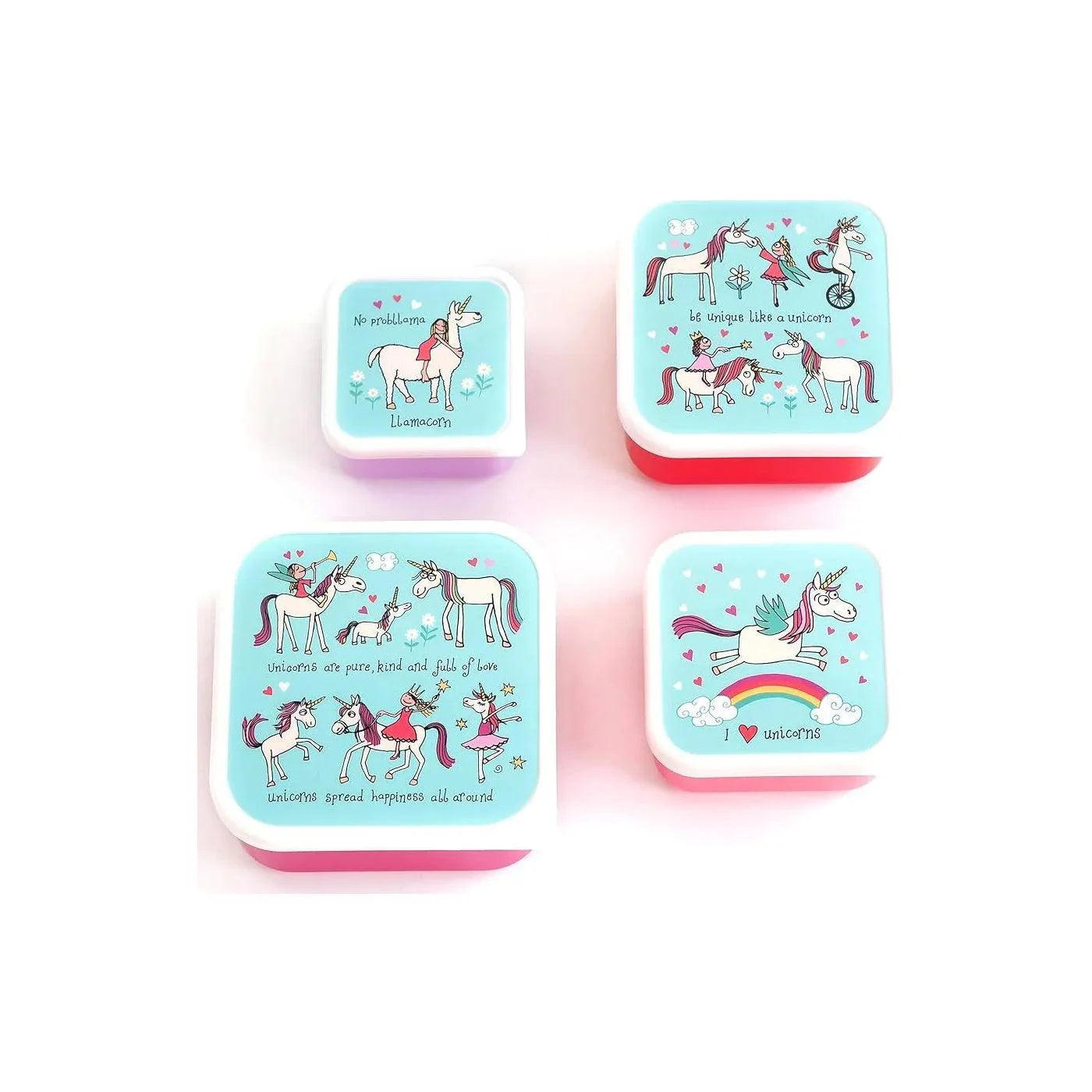 Tyrrell Katz - Snack Boxes 4/St Unicorn