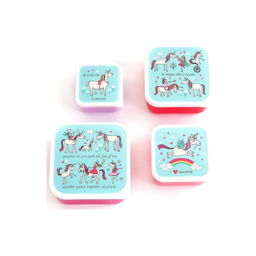 Tyrrell Katz - Snack Boxes 4/St Unicorn
