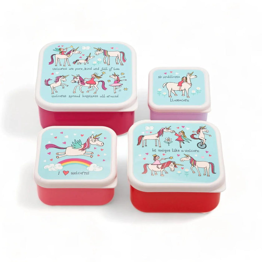 Tyrrell Katz - Snack Boxes 4/St Unicorn