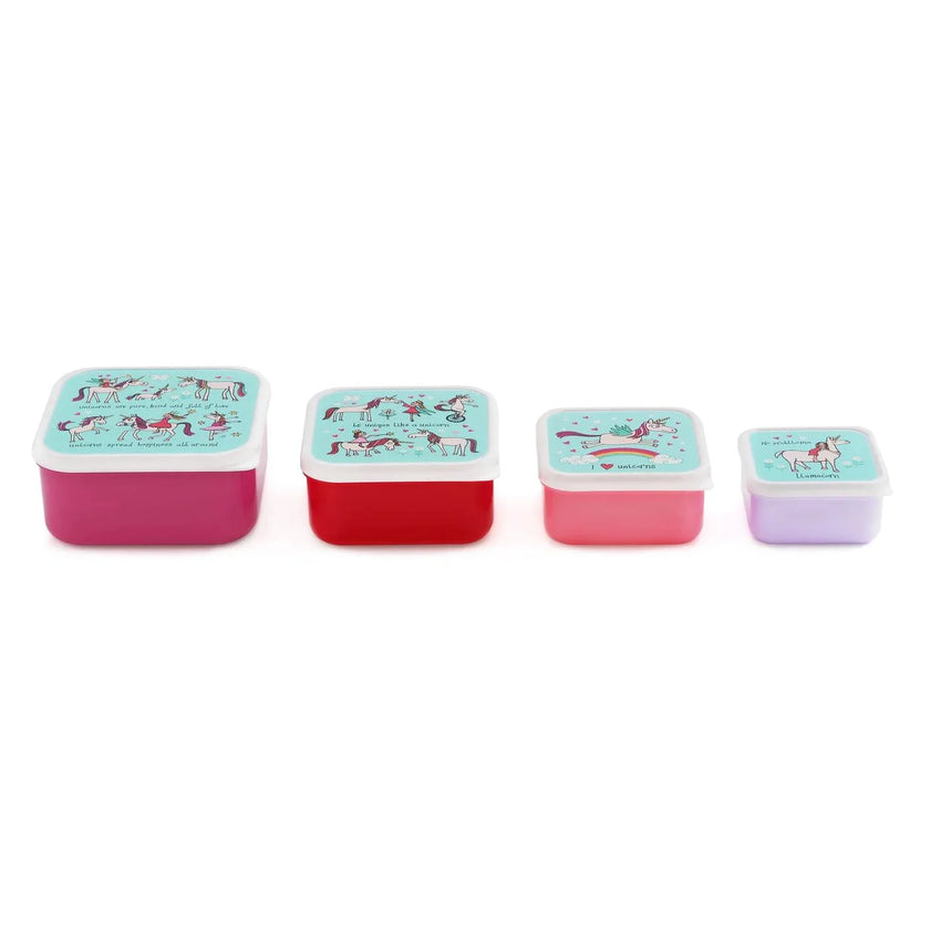 Tyrrell Katz - Snack Boxes 4/St Unicorn