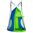 Kids Hanging Tree Swing Tent, Waterproof Sensory Swing with Windows, Rolling Door, for Indoor & Outdoor, Green