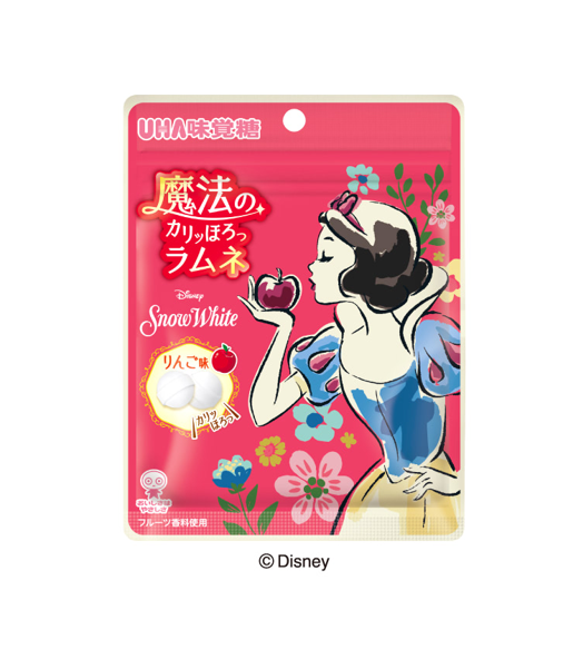 UHA Disney Snow White Magical Crunch Apple Ramune Candy (30G) (Best Before Date: 2026.12)