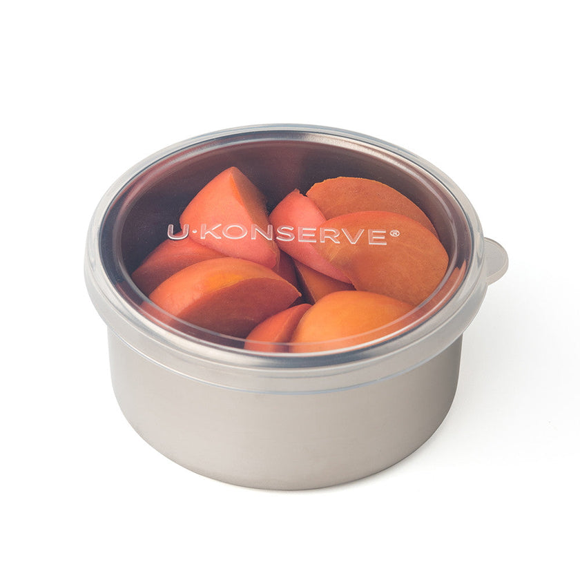 Ukonserve 16 oz Round Food Storage Container with Silicone Lid