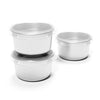 Ukonserve Stainless Steel Dip Containers with Silicone Lid (Set of 3)
