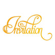 Ultimate Crafts Hotfoil Stamp - Invitation flourish