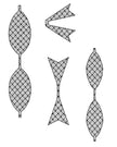 Foam Mounted Cling Stamps - Netted Bow