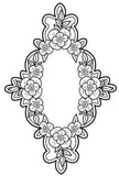 Creative Expressions Victoria's Garden Pre Cut Stamp