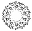 Creative Expressions Julia's Magnolia Circle Posy Pre-cut stamp