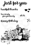 Creative Expressions Designer Boutique Woodland Walk Collection Missy Mouse A6 Clear Stamp Set