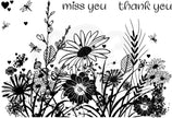 Creative Expressions Designer Boutique Woodland Walk Collection Wild Flowers A6 Clear Stamp Set