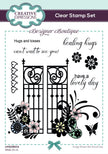 Creative Expressions Designer Boutique Walk On In 6 in x 4 in Clear Stamp Set