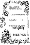 Creative Expressions Designer Boutique Escape The Ordinary 6 in x 4 in Clear Stamp Set