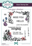 Creative Expressions Designer Boutique Escape The Ordinary 6 in x 4 in Clear Stamp Set