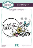 Creative Expressions Designer Boutique Why Hello  6 in x 4 in Clear Stamp Set