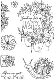 Creative Expressions Designer Boutique Floral Delivery 6 in x 4 in Stamp Set