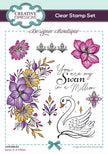 Creative Expressions Designer Boutique Swan In A Million 6 in x 4 in Stamp Set